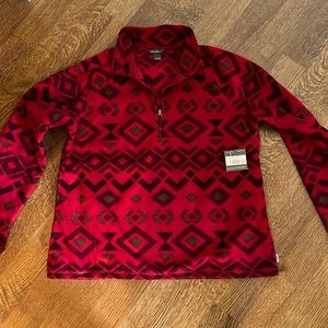 Eddie Bauer Quarter Zip Fleece Pullover. Size XL, NWT